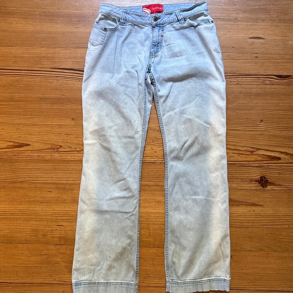 Ecko Red y2k light wash denim low rise straight leg jeans‎ SIZE 13